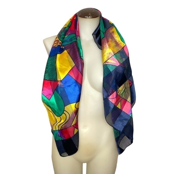 Vintage Picasso Scarf💙 - Picture 4 of 11